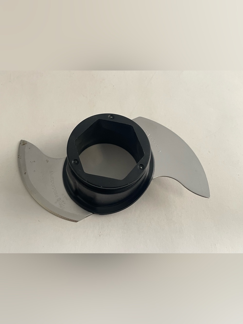Universal Stainless Steel Dual Blade Food Processor Blade - Silver & Black